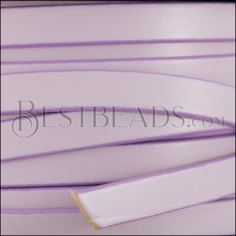10mm flat leather CANDY LILAC - meter