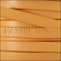 10mm flat leather CANDY MANGO - meter