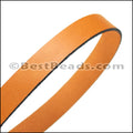 15mm flat leather MUSTARD - approx. 3 feet