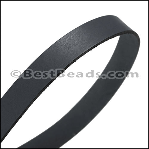 15mm flat leather GREY - approx. 3 feet