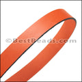 15mm flat leather RUST - approx. 3 feet