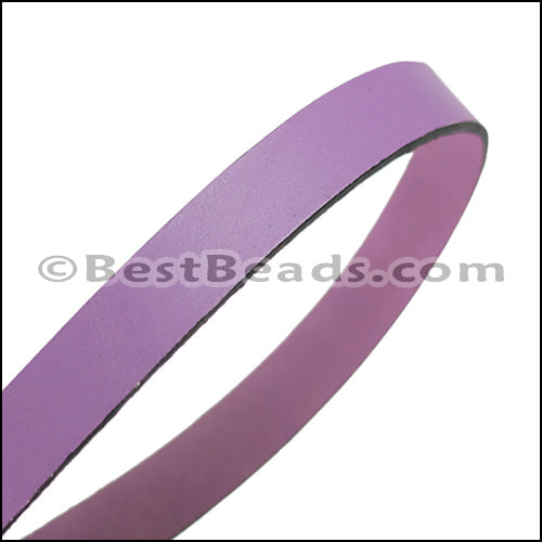 15mm flat leather LILAC - approx. 3 feet