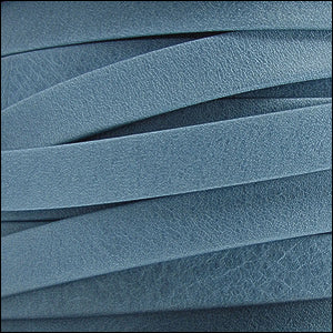 10mm flat ARIZONA leather FADED DENIM - meter