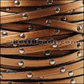 5mm flat STUDDED leather MONEYPENNY - meter