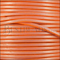 3mm flat leather CANDY SHIMMER ORANGE - meter
