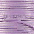 3mm flat leather CANDY SHIMMER LILAC - meter