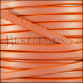 5mm flat leather CANDY SHIMMER ORANGE - meter