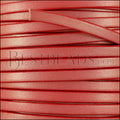 5mm flat leather CANDY SHIMMER RED - meter
