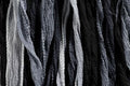 FAIRY Ribbon Mix - Bundle of 25 Mixed Strands Color: GREY BLACK