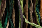 FAIRY Ribbon Mix - Bundle of 25 Mixed Strands Color: EARTH GREEN