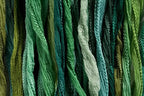 FAIRY Ribbon Mix - Bundle of 25 Mixed Strands Color: GREEN