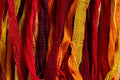 FAIRY Ribbon Mix - Bundle of 25 Mixed Strands Color: YELLOW ORANGE RED