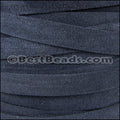10mm flat SUEDE leather NAVY - meter