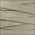 10mm flat SUEDE leather SAND - meter