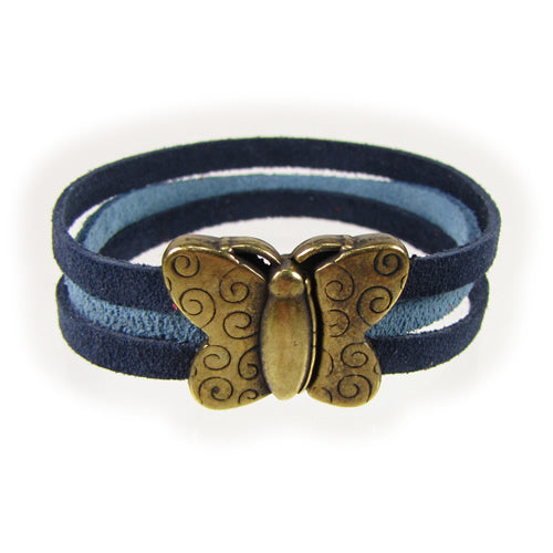 5mm flat SUEDE leather GREY - meter