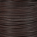3mm Round Italian Leather BROWN - 10m SPOOL