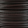 5mm Round Italian Leather BROWN - 10m SPOOL
