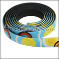 10mm flat FANTASY band LARGE CIRCLES MULTI - 1 meter