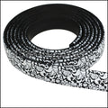 10mm flat FANTASY band B&W FLORAL - 1 meter