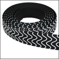 15mm Flat FANTASY band B&W WAVES - 1 meter