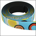 15mm flat FANTASY band LARGE CIRCLES MULTI - 1 meter