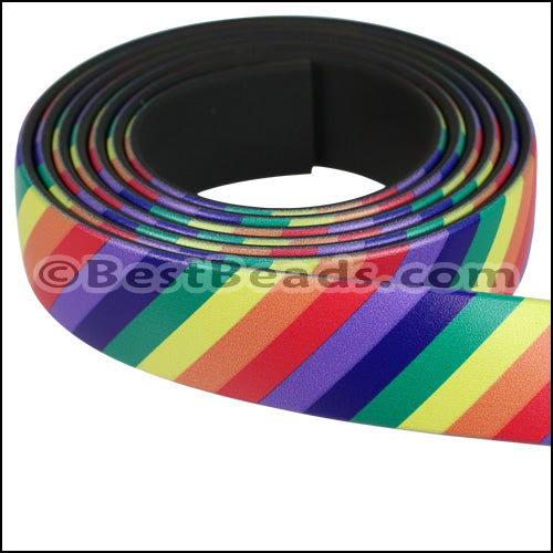 15mm Flat FANTASY band RAINBOW - 1 meter