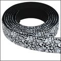 15mm Flat FANTASY band B&W FLORAL - 1 meter