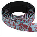 15mm Flat FANTASY band TURQ & BROWN - 1 meter