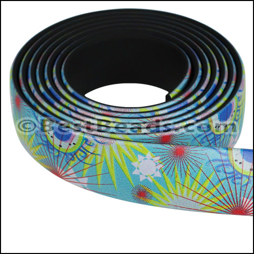15mm flat FANTASY band SUNBURSTS - 1 meter