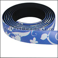 15mm flat FANTASY band BLUE FLORAL SWIRL - 1 meter