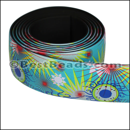 25mm flat FANTASY band SUNBURSTS - 1 meter