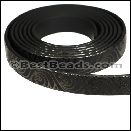 10mm flat GLOSSY band STYLE 5 - 1 meter