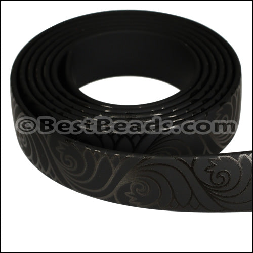 15mm flat GLOSSY band STYLE 5 - 1 meter