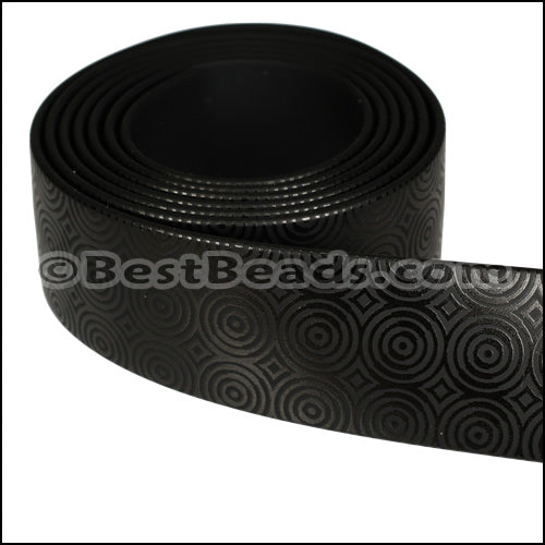 25mm flat GLOSSY band STYLE 2 - 1 meter