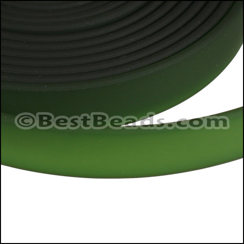 10mm flat JELLY band GREEN - 2m COIL