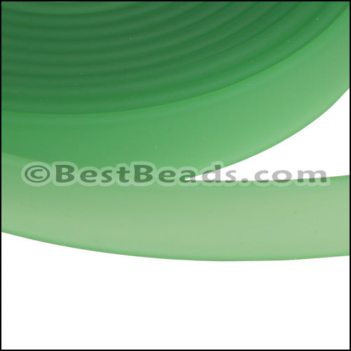 10mm flat JELLY band LT. GREEN - 2m COIL