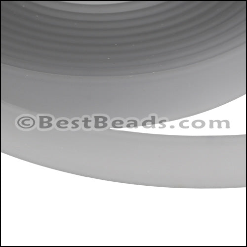 10mm flat JELLY band LT GREY - 2m COIL