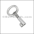 Pewter Key Charm 26 ANTIQUE SILVER - piece