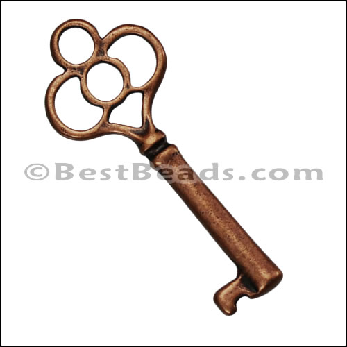 Pewter Key Charm 31 ANTIQUE COPPER - piece