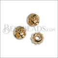 1mm round DIAMOND CUT bead GOLD - 140 pcs
