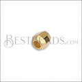 1mm round FACETED bead GOLD - 10 pcs
