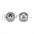 6mm Brass Ball Bead ANT SILVER - 10 pcs