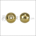 6mm Brass Ball Bead SHINY GOLD - 10 pcs
