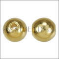 10mm Brass Ball Bead SHINY GOLD - 10 pcs