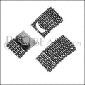 14 x 4mm DOTTED magnetic clasp ANT SILVER - 10 pcs