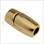 4mm round BASIC magnetic clasp ANT BRASS - 10 pcs