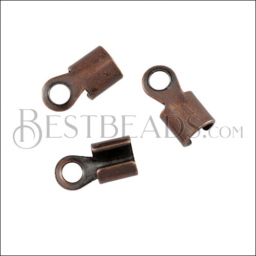3mm Round Smooth End Clamp ANT COPPER - 72 pcs