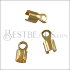 3mm Round Smooth End Clamp SHINY GOLD - 72 pcs