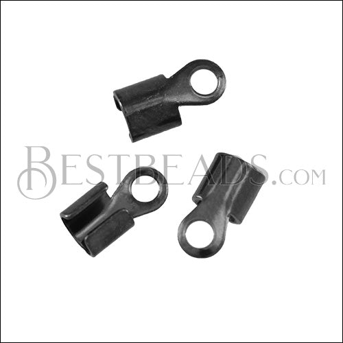 3mm Round Smooth End Clamp GUNMETAL - 72 pcs
