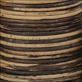 2mm round Indian leather - BROWN & NATURAL - 25m SPOOL